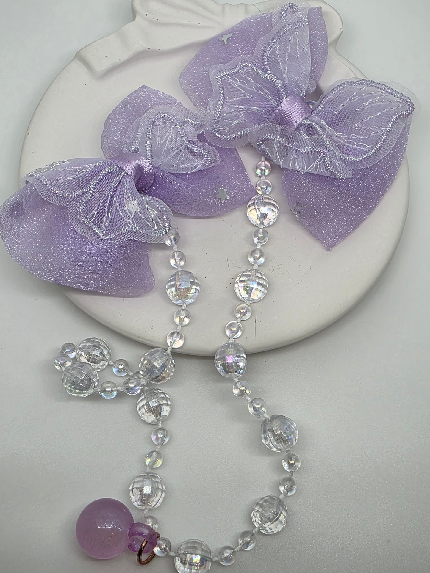 Butterfly Bow Dangling hair clips