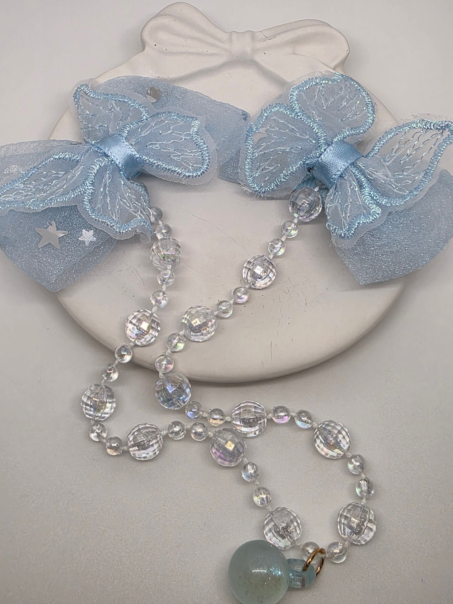 Butterfly Bow Dangling hair clips