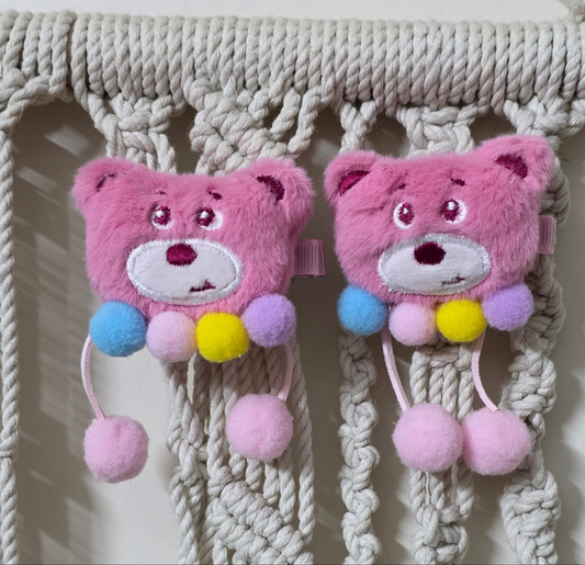 Teddy bunny hair clip