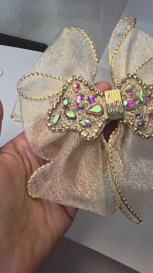 Champagne Sparkle Bow