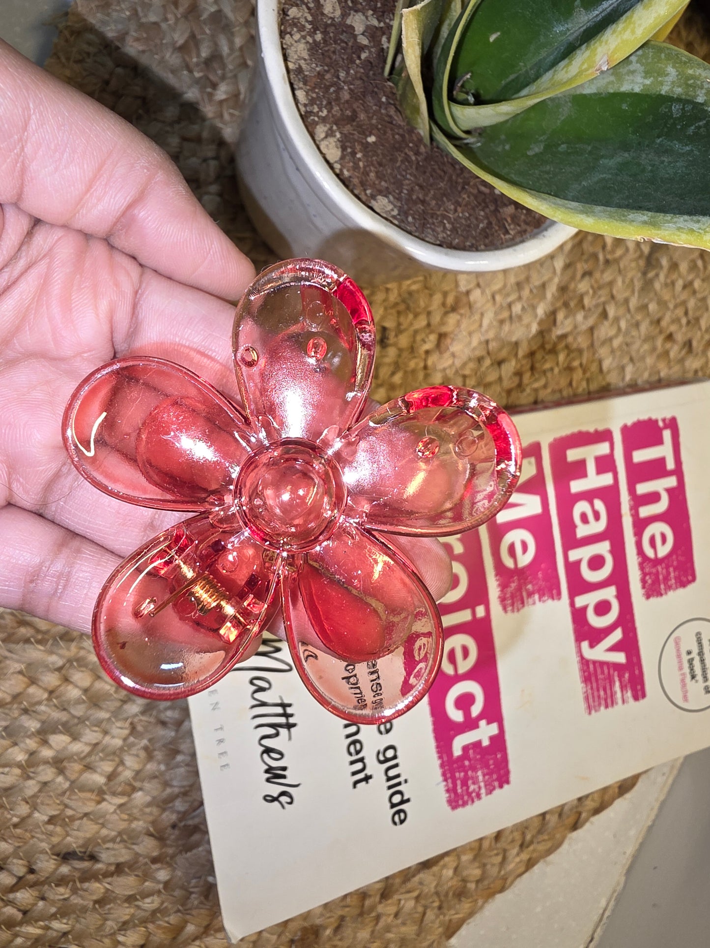 Flower claw clips