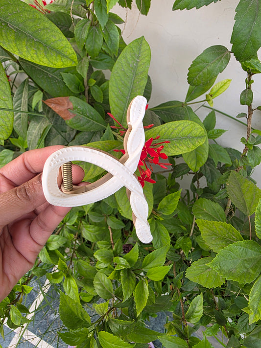 White Whimsy Clip