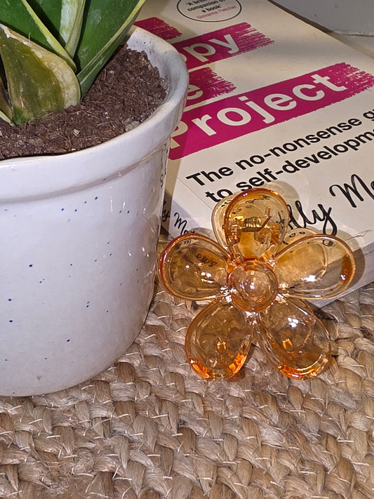 Flower claw clips