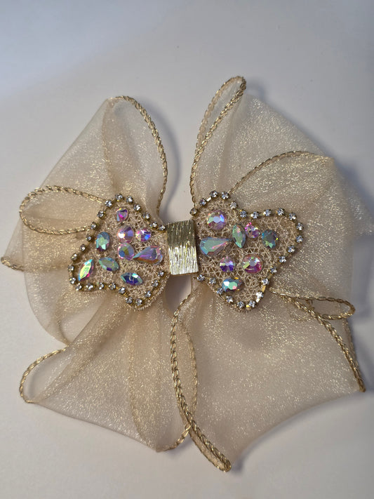 Champagne Sparkle Bow